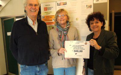 Cheque voor project Tanzania van DGA