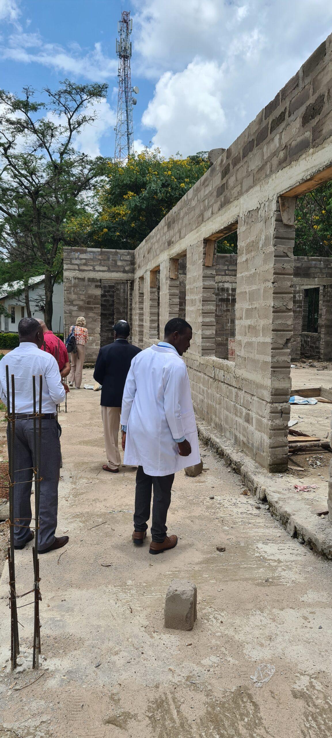 Bouw laboratorium Tanzania